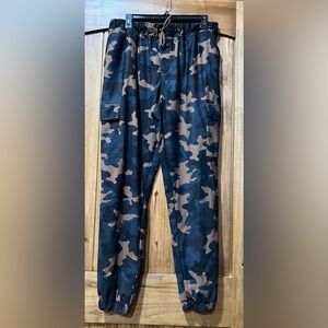 ZYIA Black and Brown Camo Cargo Joggers